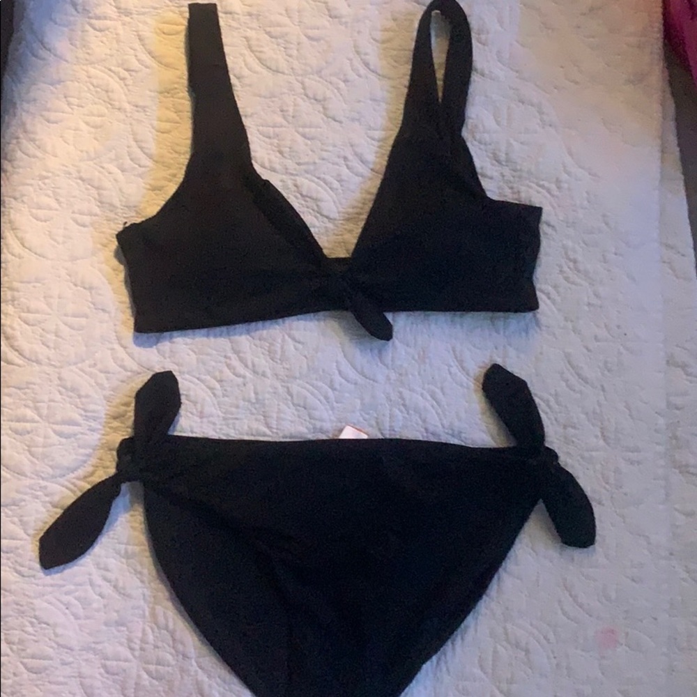 Black tie swim set